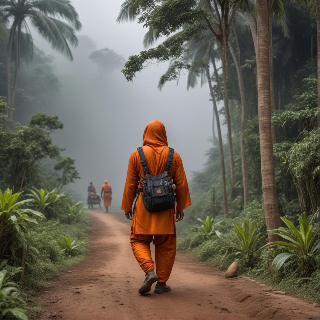 Raditya berjalan di antar tabut untuk mencari ketenangan sebagai pelepad kejenuhan hírük pikuk dunia